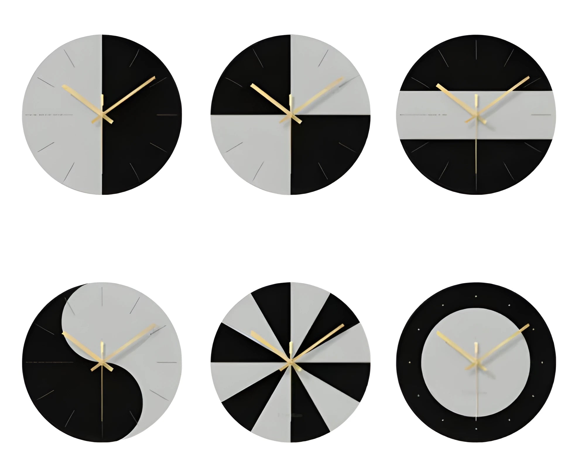 Minimalist clear tempered glass wall clock, 29.5cm diameter, with black printed numerals on silent movement.