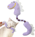 Four-piece interactive cat toy set with chew toys, catnip ropes, springs and kicker toys
