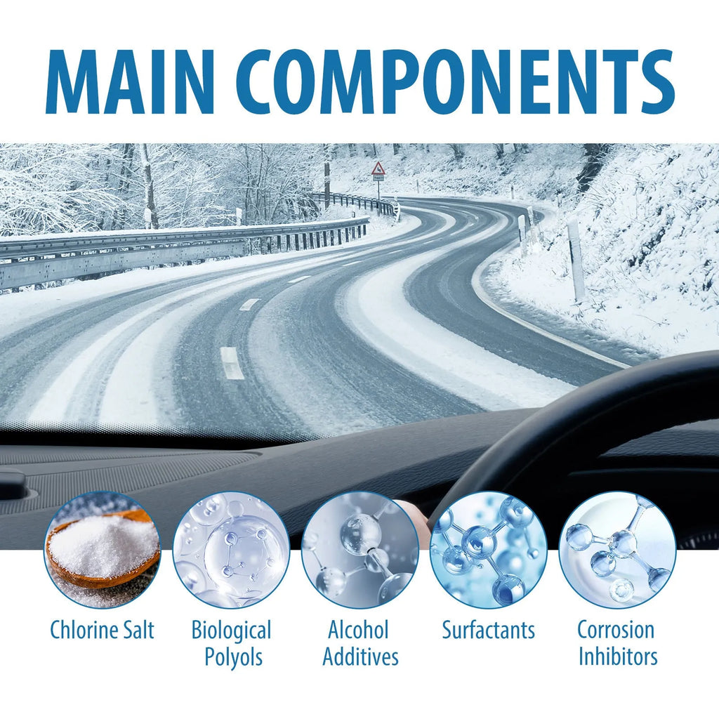 20-piece car glass deicing effervescent tablets for winter windscreen frost removal measuring 12.7 x 12 cm