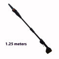 Black 24V cordless electric pruning saw with 8-inch bar and manganese steel chain for garden use
