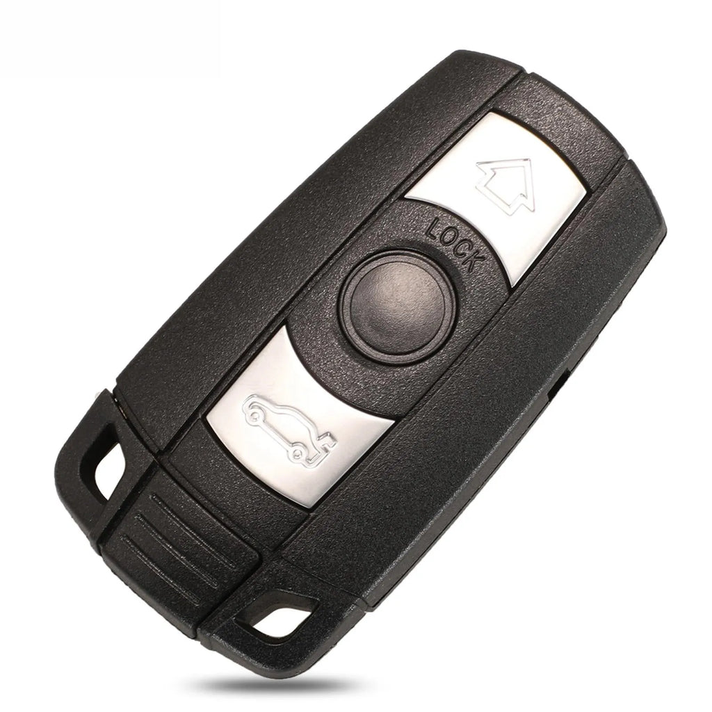 BMW CAS3 semi-intelligent car key remote control unit with three metal keys, HU92 model.