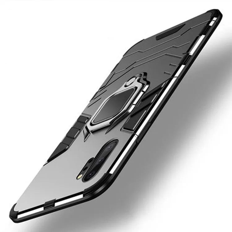 Iron Man magnetic phone case for Samsung Galaxy with metal plate for car mount compatibility in black, blue and red colours