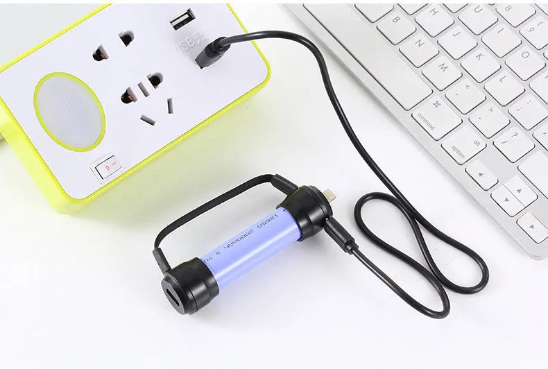 Mini portable keychain charger for mobile phones with lithium battery emergency power