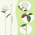 Artificial silk flower bouquet in red or white for home and outdoor decoration, 12g per piece