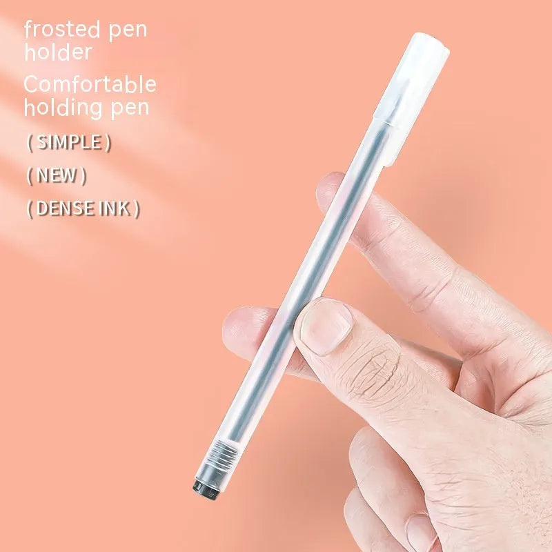 Boxed set of twelve colour gel pens with 0.5mm tips for journaling and stationery needs