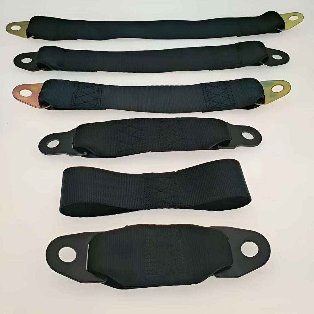 Universal electric door limit fixing strap in 16cm and 29cm sizes with screw nut