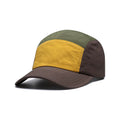Men's khaki coloured baseball cap with a curved brim and adjustable back strap on a plain background.