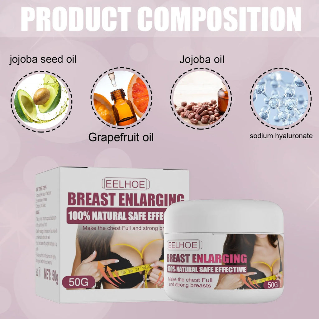 50g white breast firming cream for lifting tightening and plumping chest care, 5x4.2cm