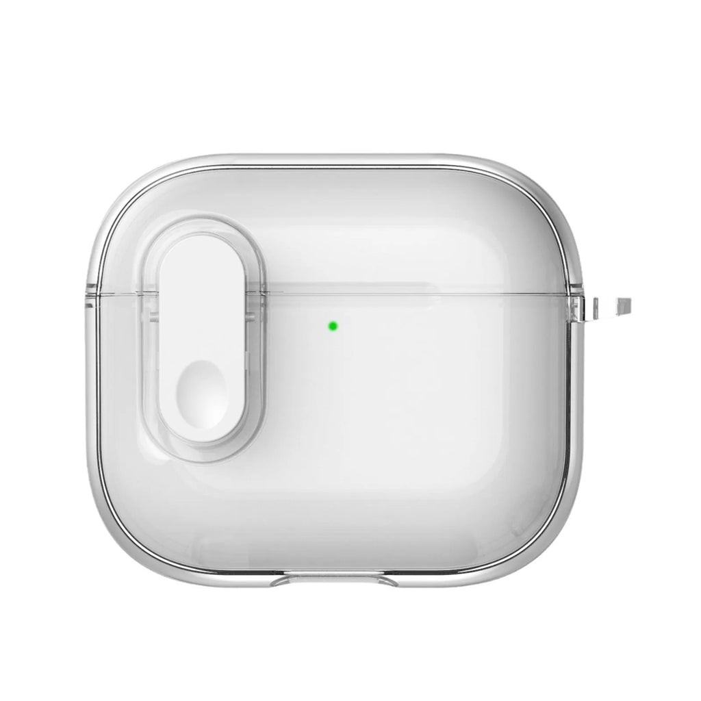 Transparent TPU drop-resistant earphone case for AirPods 4, soft and portable, available in three colours