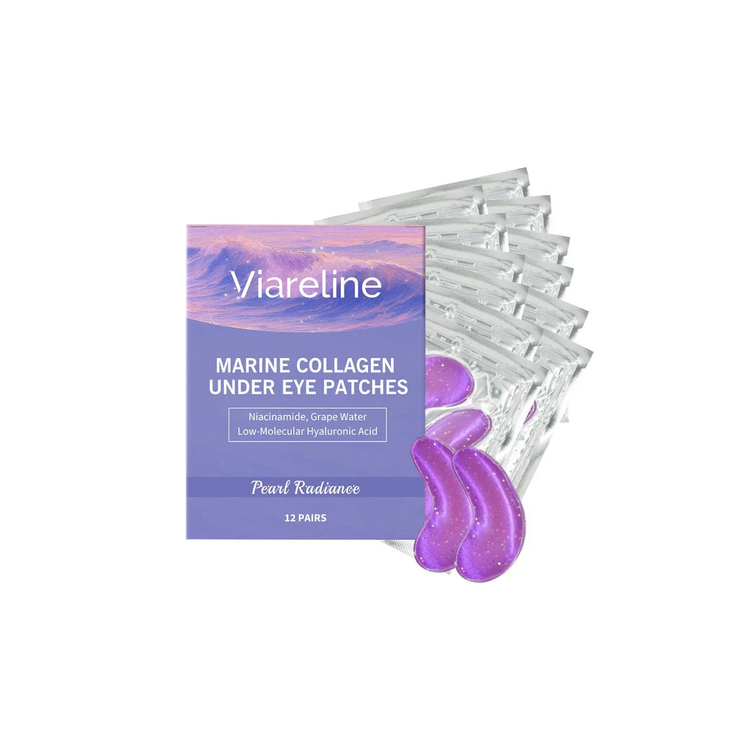 Collagen eye mask sheet for under eye hydration in 12 pair pack