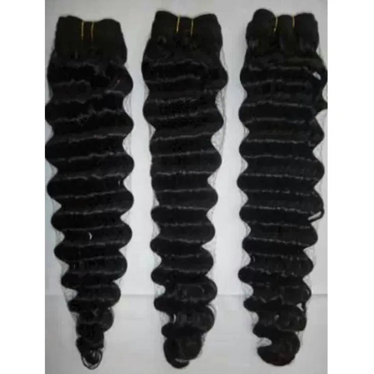 Real hair wig curls medium long hair length available in multiple colours and sizes