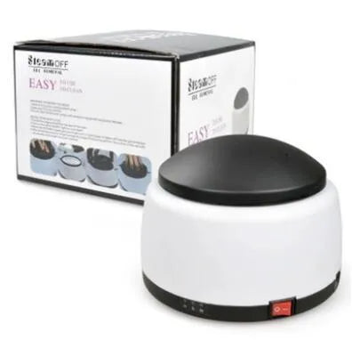 Steam nail gel remover, black colour, compact size, PP body, gel removal in seconds