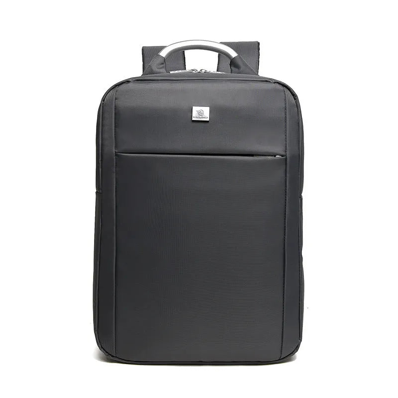 Casual backpack Oxford cloth 30-litre capacity in black with zippered main compartment