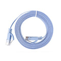 CAT6 unshielded flat network cable 0.5m in white with RJ45 connectors for router broadband