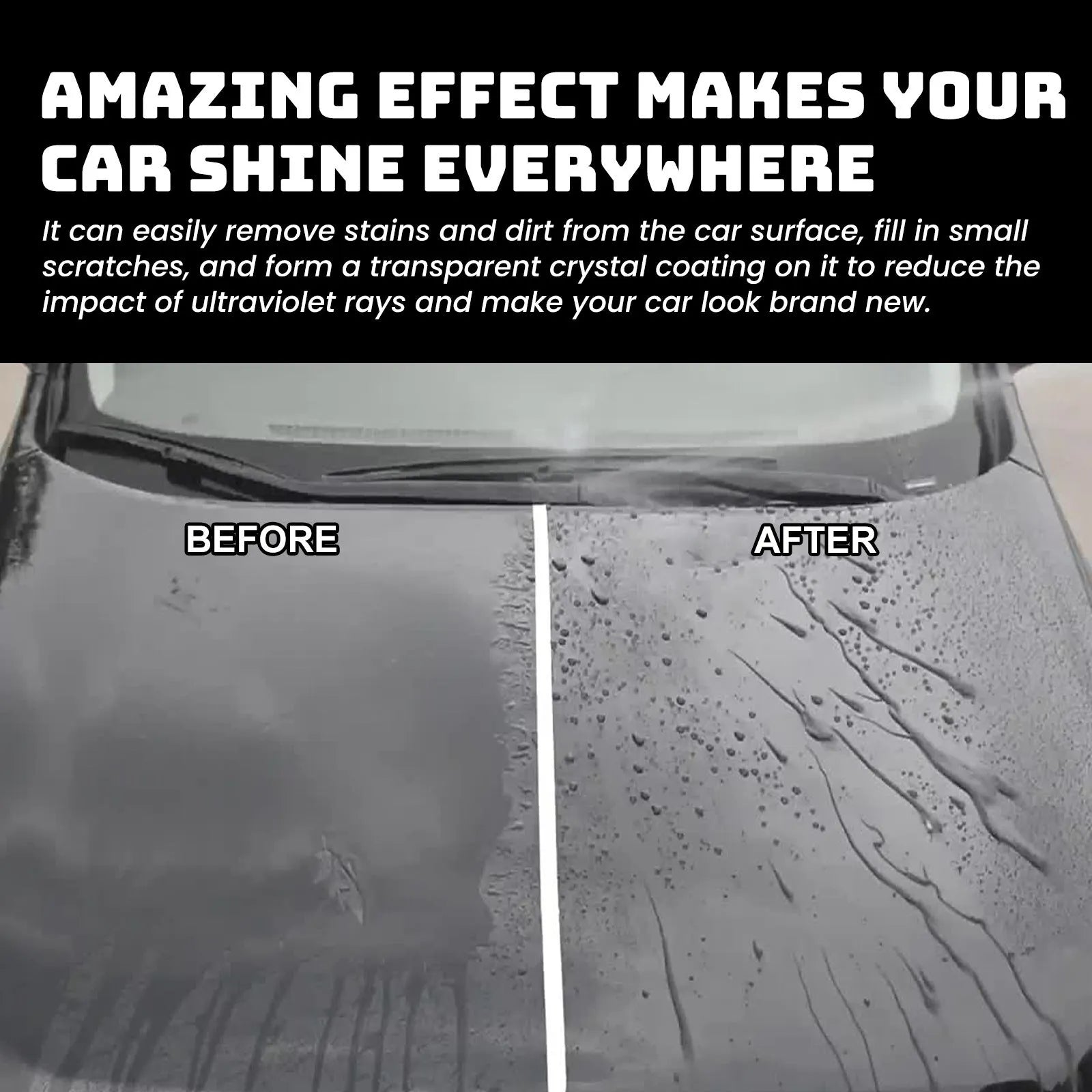 Car coating wax kit showing 100g tin and sponge applicator for vehicle paint protection
