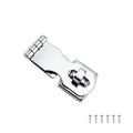 Silver marine grade 304 stainless steel lock latch bolt with mirror finish for cabinet drawer security