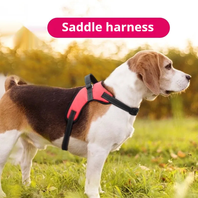 Pet saddle chest strap dog vest in Oxford cloth mesh canvas, camouflage and eight colours, sizes XS to XXL
