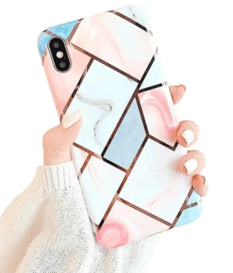 Silicone phone case with clear printed design for Apple iPhone models.