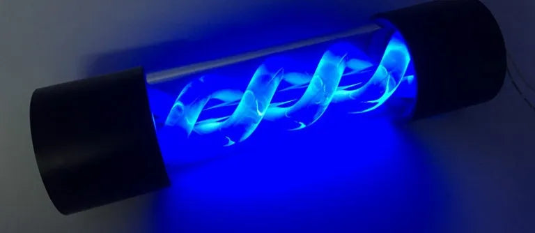 Clear cylindrical water cooling reservoir tank in four colour options with 155mm length