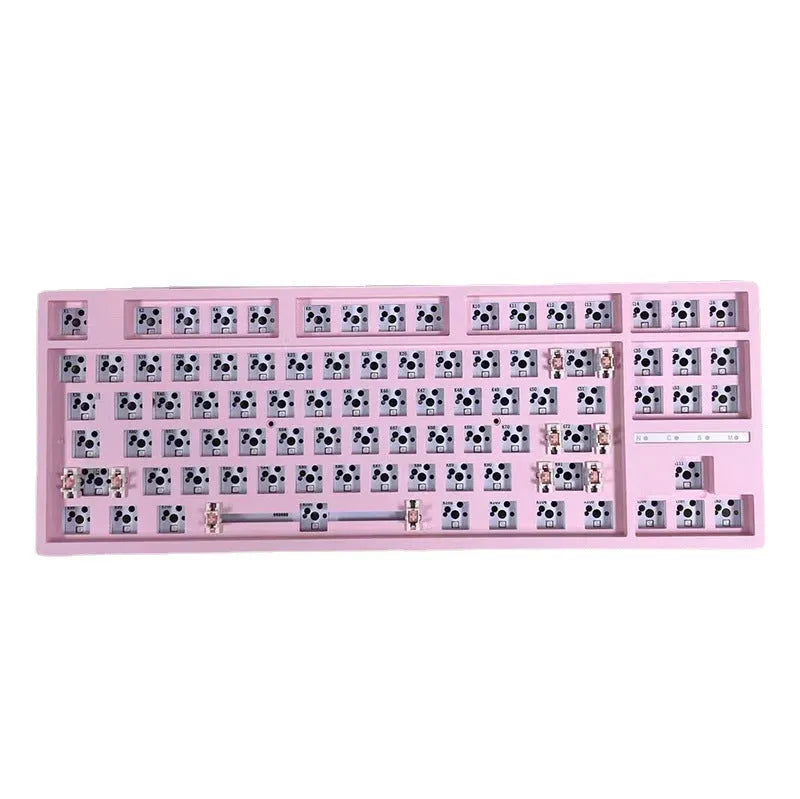 DIY 75% layout hot-swap mechanical keyboard kit with gasket mount in multiple colour options.