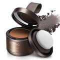 Hairline repairing shadow powder in Light yellow and Dark brown shades, 3g net content, for uneven hairline edges.