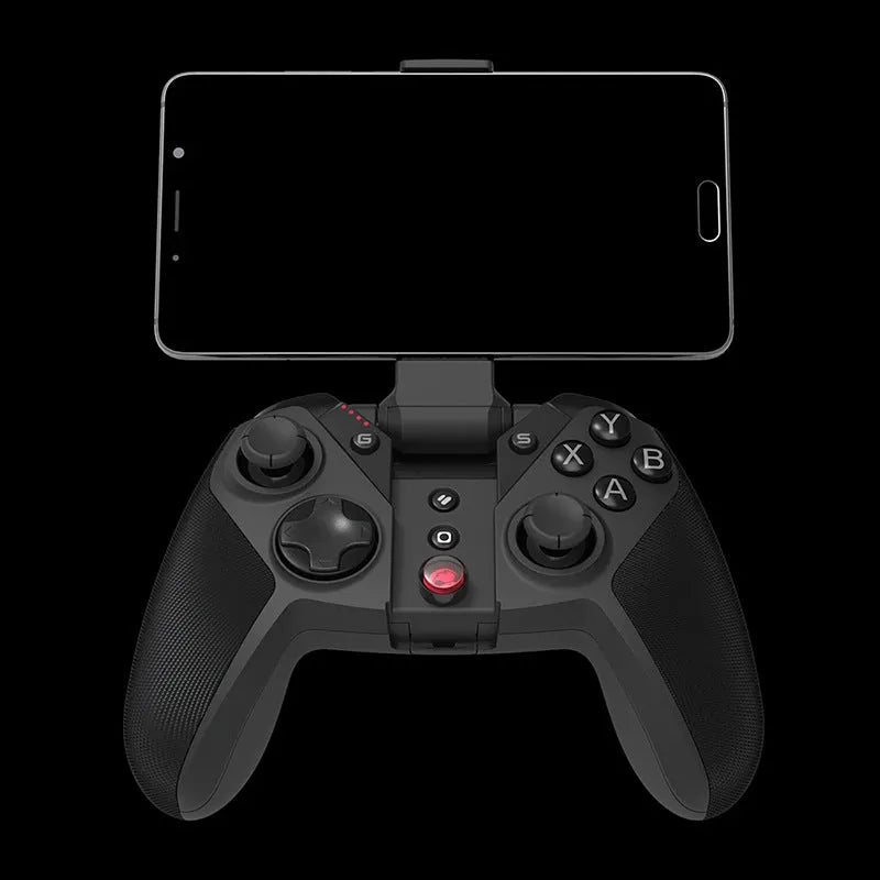 Black Gaishi wired video game controller with type-C cable on a dark surface