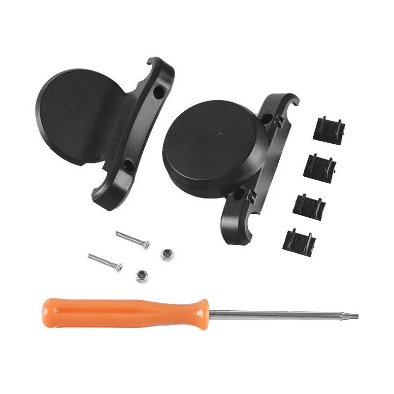 Black ABS plastic bicycle GPS tracker mounting bracket kit for seat bow installation with anti-theft hardware