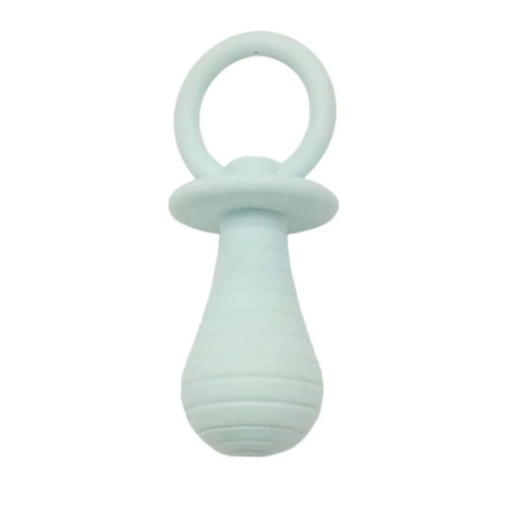 Four coloured pet pacifier rubber toys with squeakers for puppies and kittens