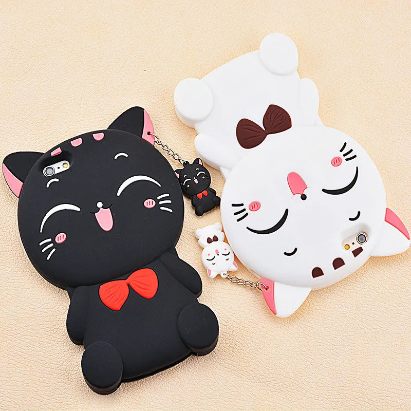 Imported soft silicone phone shell case showing edge-proof protection on a smartphone.