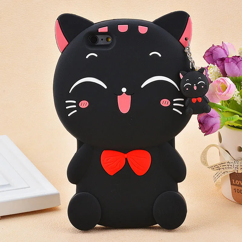 Imported soft silicone phone shell case showing edge-proof protection on a smartphone.