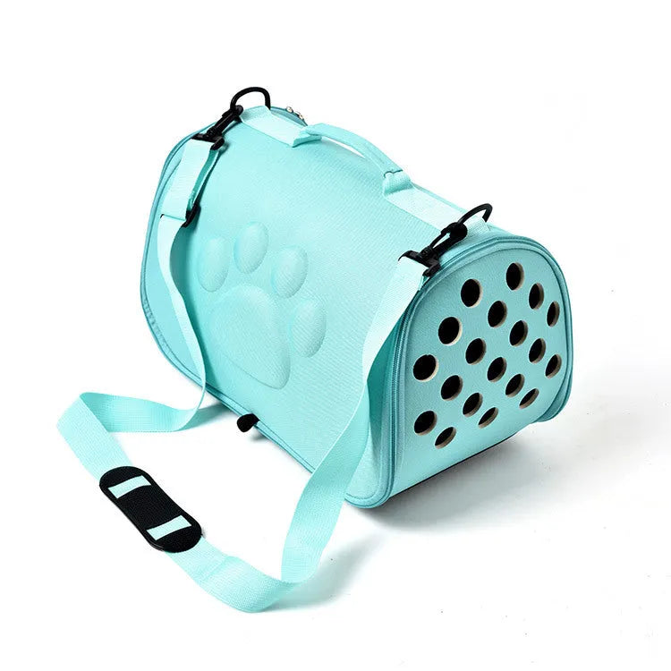 EVA pet carrier bag for small dogs and cats, space capsule design, available in black, gold, green, grey and pink