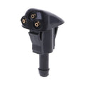 Black Ford 2008-2011 windshield water nozzle with clip-on design for car washer jet replacement