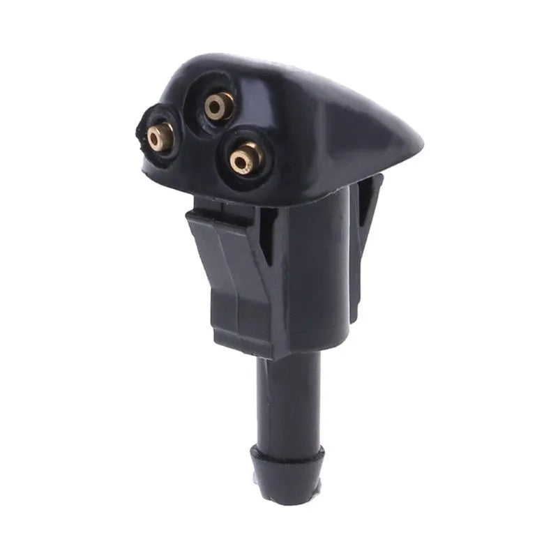 Black Ford 2008-2011 windshield water nozzle with clip-on design for car washer jet replacement