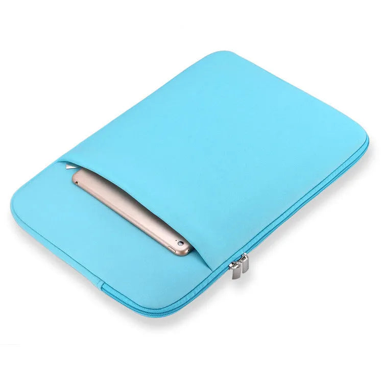 Canvas computer bag liner protective sleeve with zipper and internal pockets for 11.6 to 15.6 inch laptops