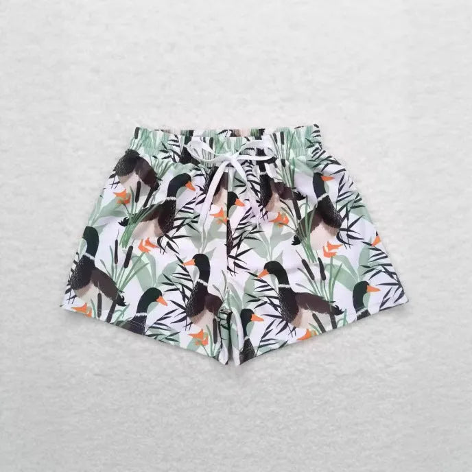 Boys' straight-leg casual shorts in a polyester fabric for summer sports and play.