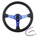 Car modified general PU steering wheel for 70mm hole spacing in multiple colours