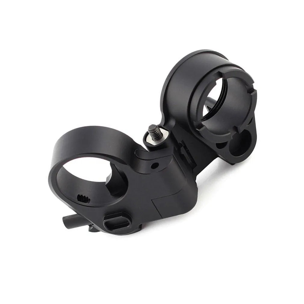 Third generation black aluminium folding stock adapter for AR-15 and AR-10 rifles, DLC finish, compact storage