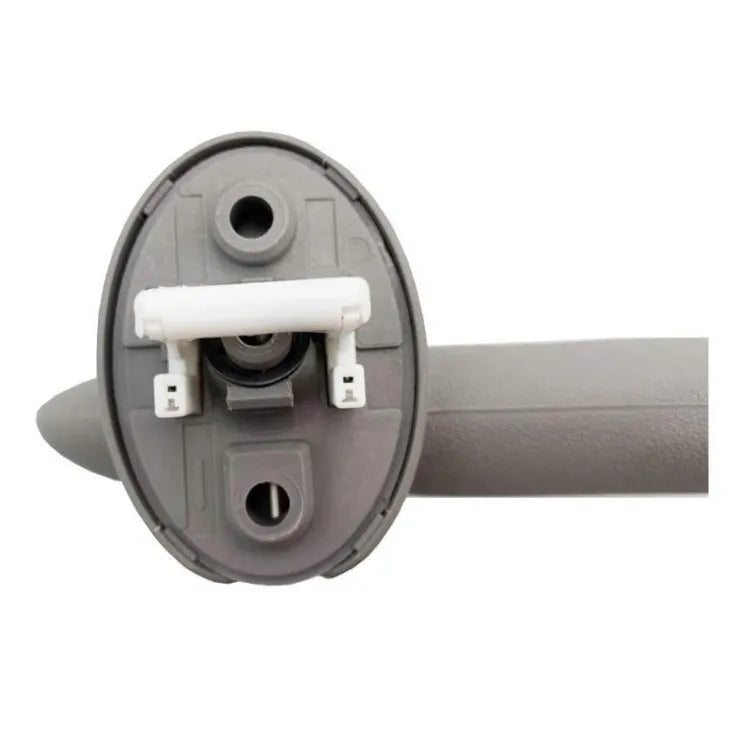 Grey left-side car sun visor, plastic light-shielding board, wired fitting, 45 x 19.5 x 5 cm