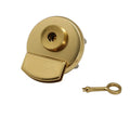 Pure copper round twist lock in brass, large round lock design for bags and cases