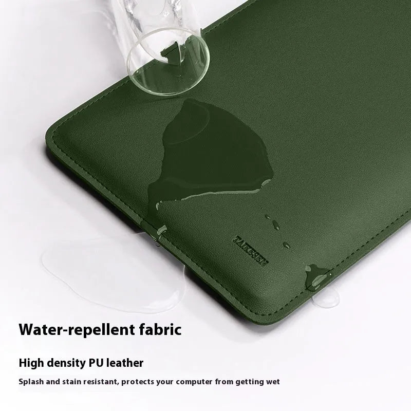 Ultra light PU laptop bag with mouse pad function in Cloud Gray colour