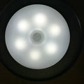 6 LED motion sensor cabinet light with strong magnetism and 3M adhesive pad, battery powered nightlight