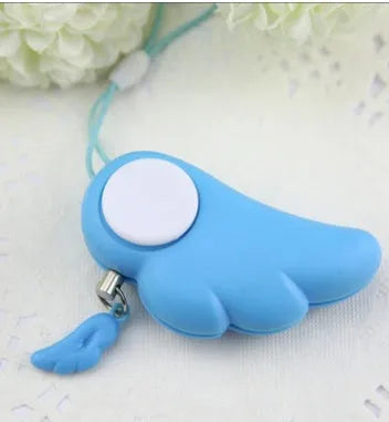Personal security alarm for women, 6cm x 3cm ABS pull cord siren, 90dB, blue or pink