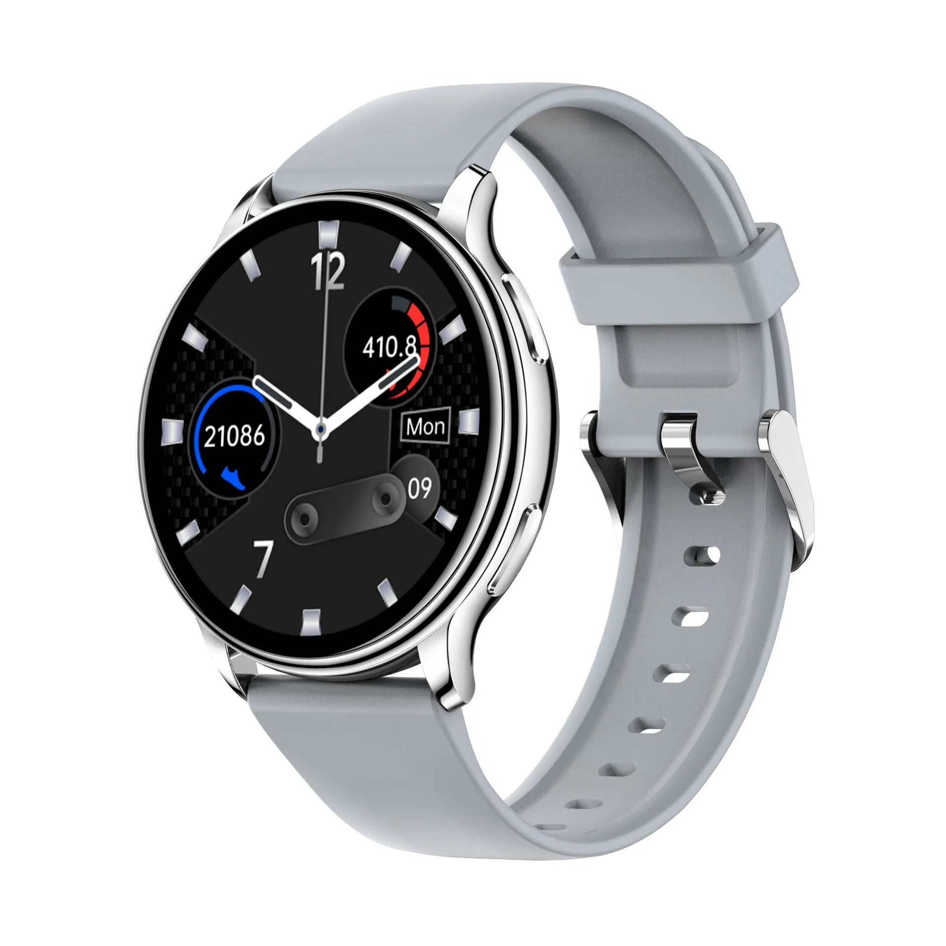 Smart watch with heart rate blood oxygen blood pressure body temperature monitoring TFT screen in black colour