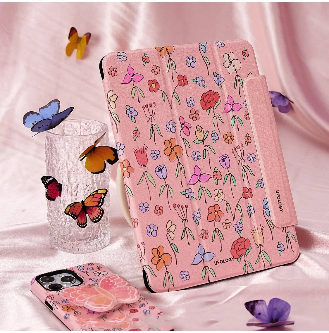Flat polyurethane protective shell with magnetic clip for 10.9-inch iPad Air 4 and Air 5 tablets.