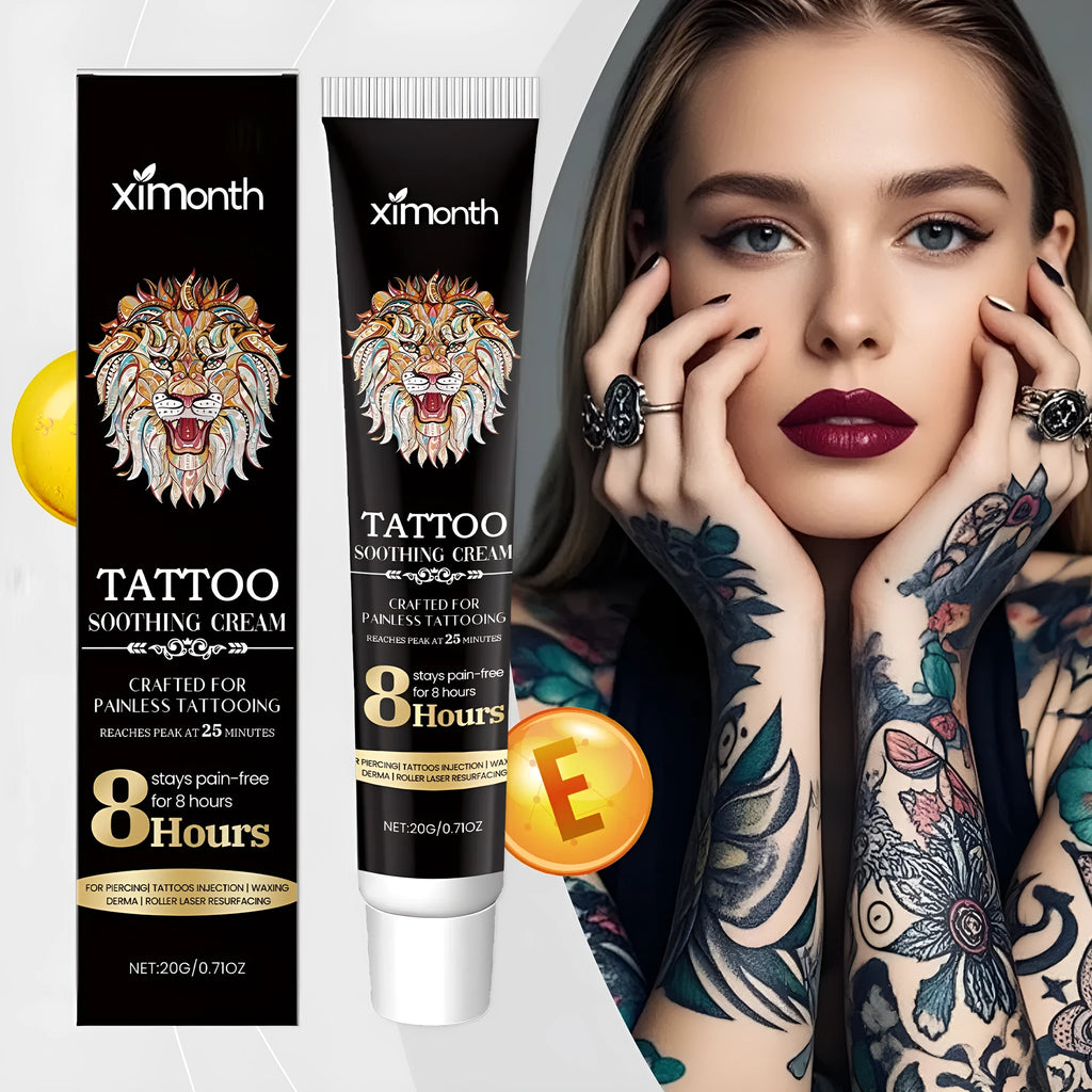20g tattoo soothing neck cream tube with botanical ingredients for post-tattoo care