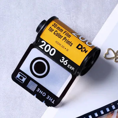Memory colour film album wooden box set with tote bag in yellow, pink, or blue colour options