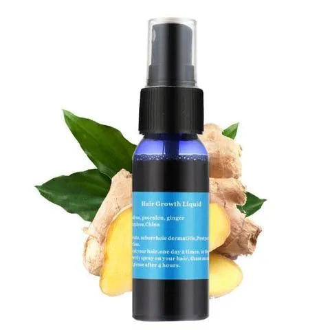 30ml hair growth spray bottle with Chinese herbs for hair loss and alopecia, for women and men