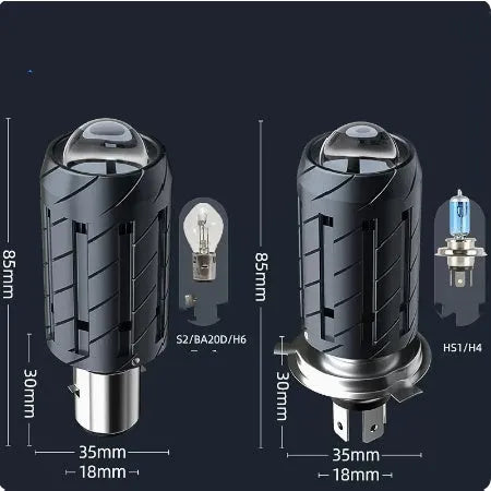 Chunfeng 150NK motorcycle LED headlight conversion kit with integrated far and near bulbs