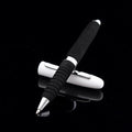EVA metal cap mini ballpoint pen with 1.0mm tip shown in silver, dimensions 112mm by 12mm.