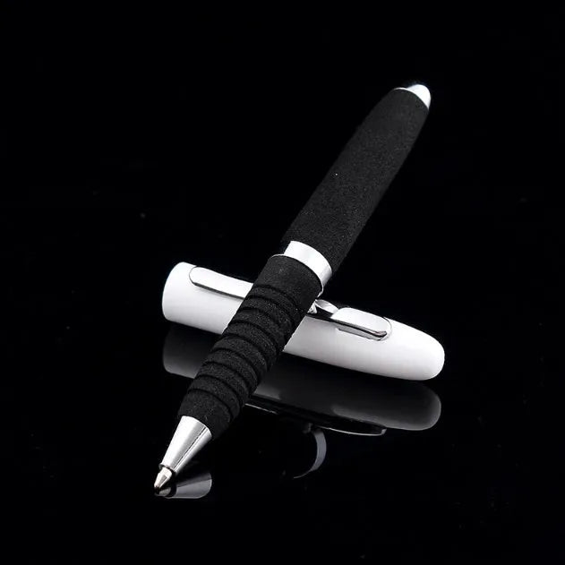 EVA metal cap mini ballpoint pen with 1.0mm tip shown in silver, dimensions 112mm by 12mm.